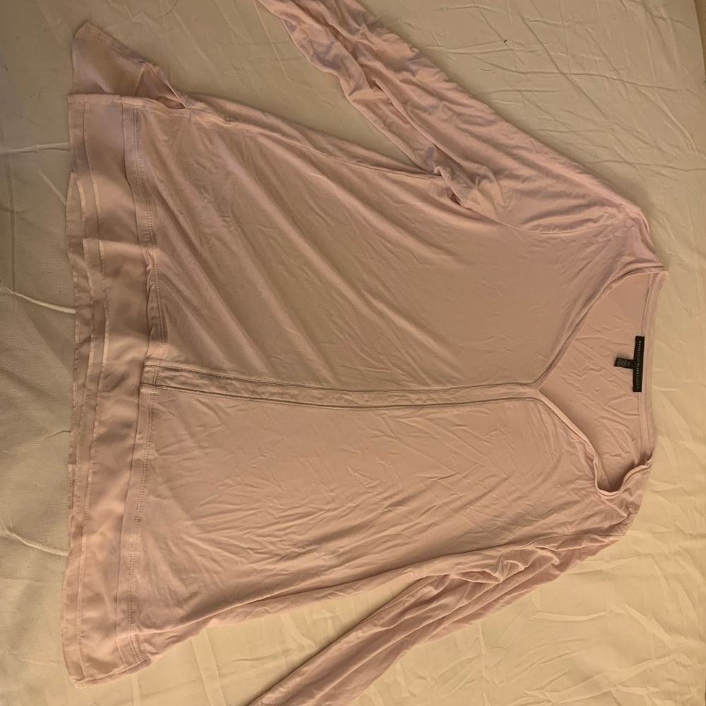 White House black market Light Pink Long Sleeve Top